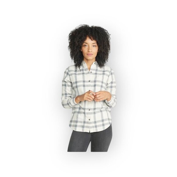Cozy Marine Layer Shay Plaid Overshirt M - Picture 2 of 12